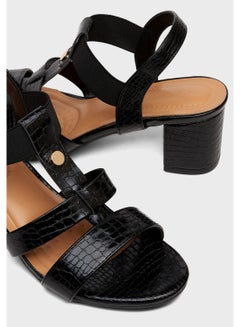 EEAZID Carla Block Heel Dress Sandal Black  - Image 5