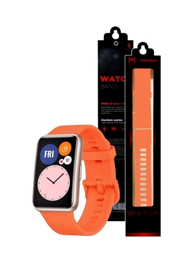 مارجون سوار بديل لساعة هواوي فيت برتقالي - Image 4