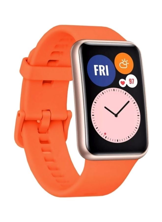 مارجون سوار بديل لساعة هواوي فيت برتقالي - Image 1