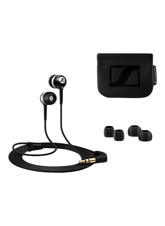 Sennheiser - CX 300-II Noise Cancelling Earbud Headphones Black - Image 1