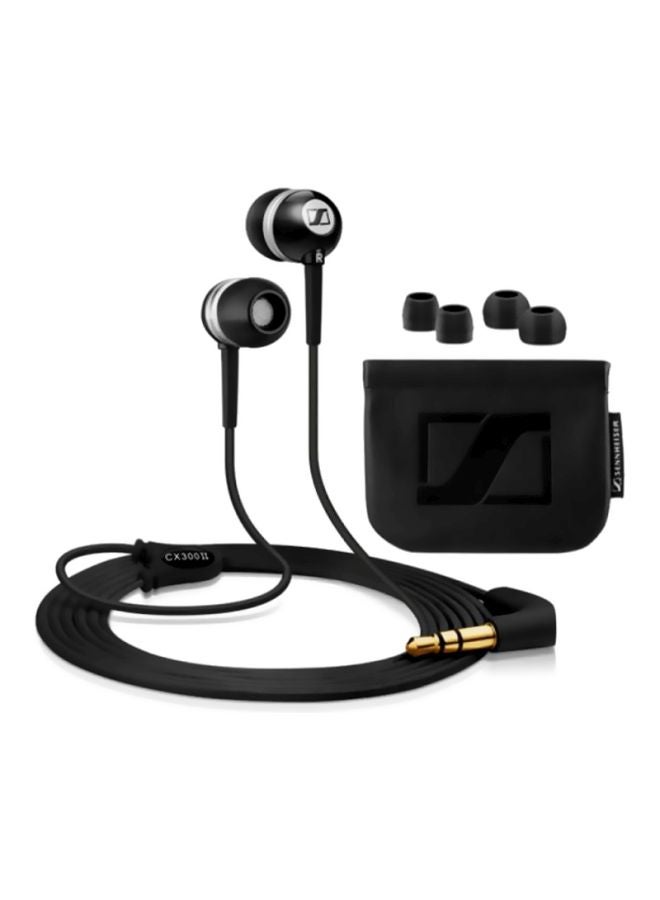 Sennheiser - CX 300-II Noise Cancelling Earbud Headphones Black - Image 1
