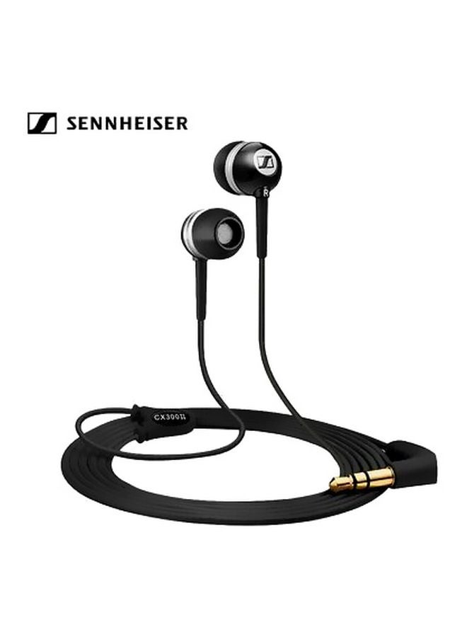 Sennheiser - CX 300-II Noise Cancelling Earbud Headphones Black - Image 1