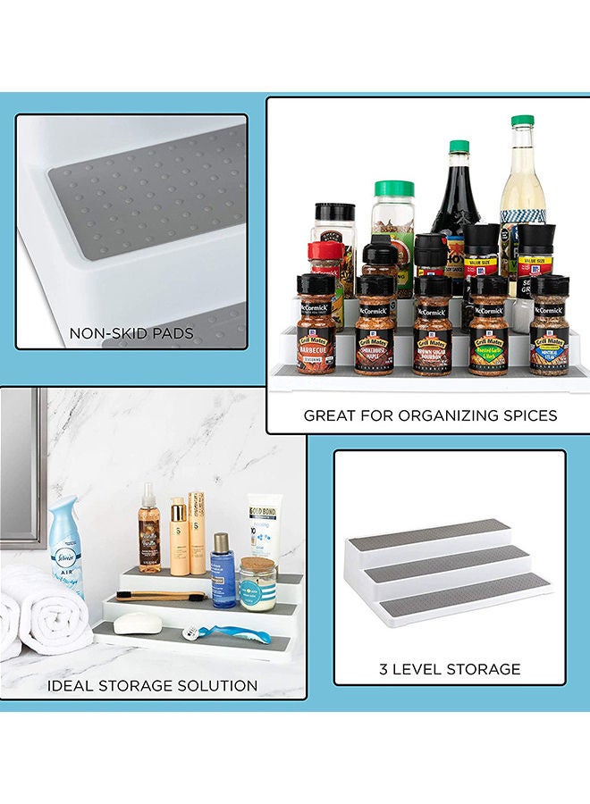 2-Piece Spice Rack Set Grey/White 36.5x24x8.5cm - Image 5