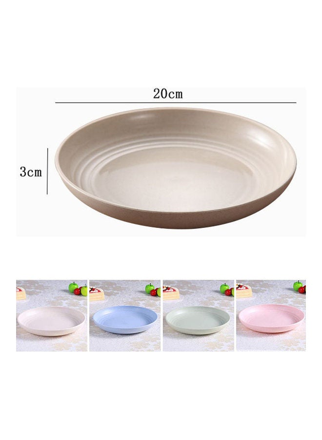 4-Piece Plate Set Multicolour 20x3cm  - Image 2