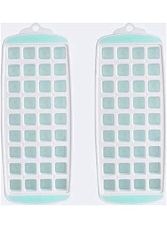 XiuWoo Flexible Silicone Ice Cube Tray Molds With Lids B86 White  - Image 1