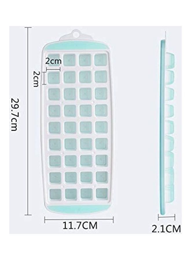 XiuWoo - Flexible Silicone Ice Cube Tray Molds With Lids B86 White - Image 1