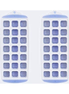 XiuWoo Flexible Silicone Ice Cube Tray Molds With Lids B87 Multicolour  - Image 1