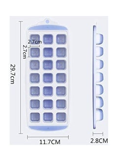 XiuWoo Flexible Silicone Ice Cube Tray Molds With Lids B87 Multicolour  - Image 2