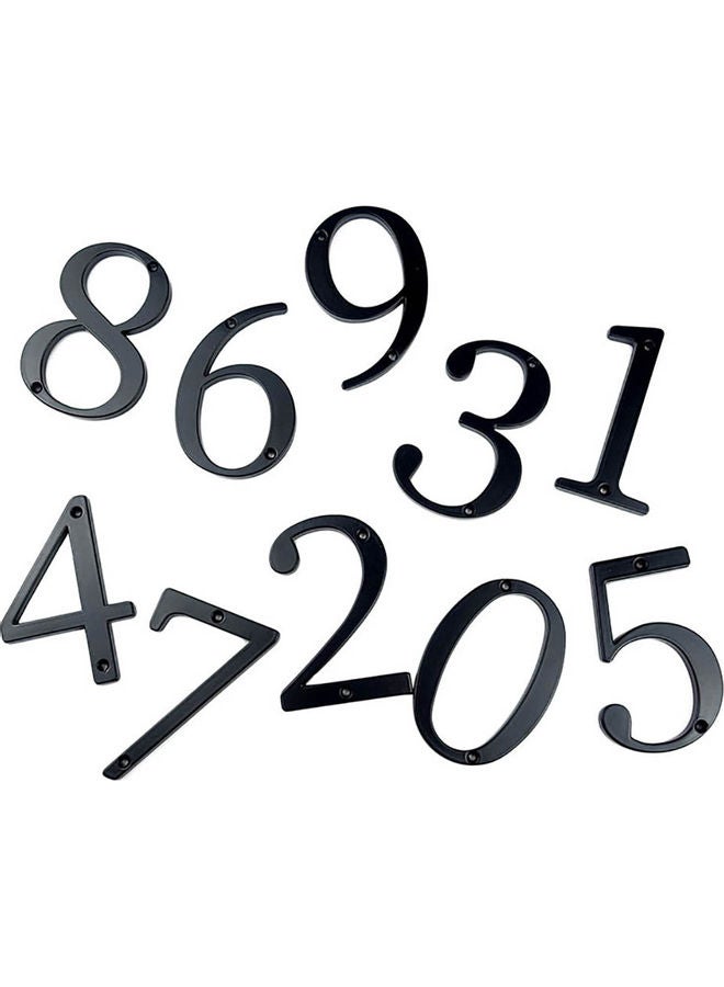 Stainless Steel Modern House Door Mailbox Address Sign Number - 9 Black  - Image 3