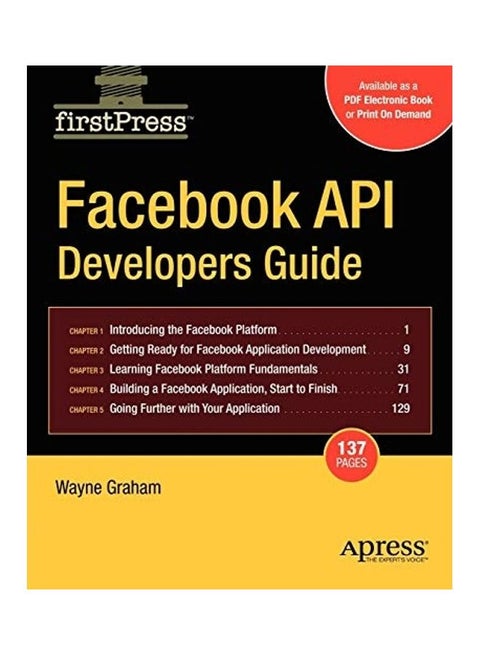 Facebook API Developers Guide paperback english