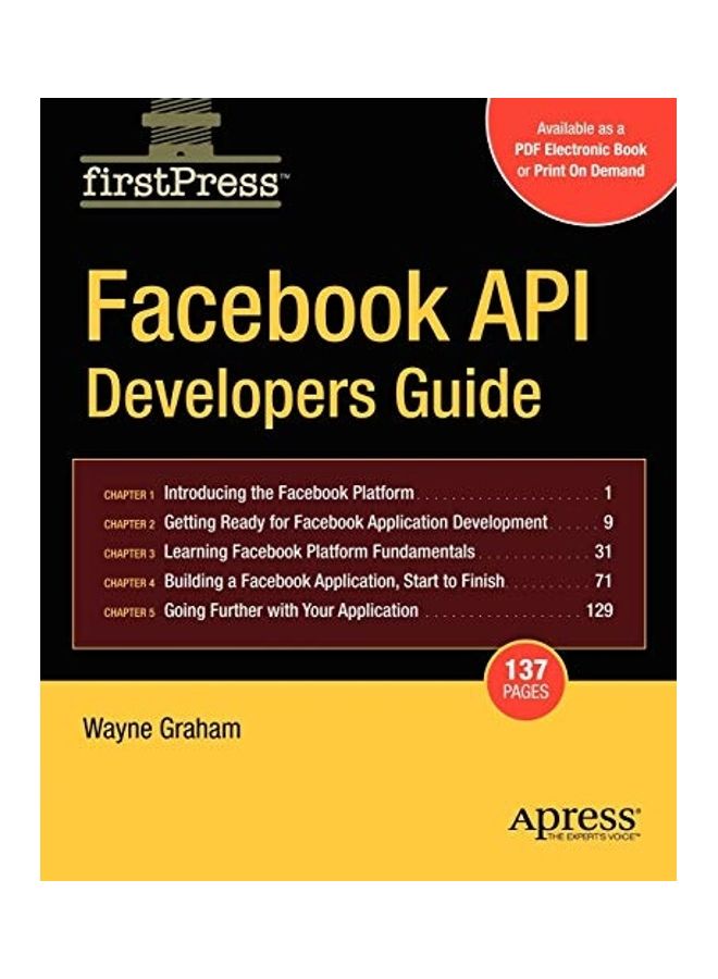 Facebook API Developers Guide paperback english
