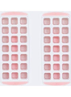 XiuWoo Flexible Silicone Ice Cube Tray Molds With Lid B84 White  - Image 1