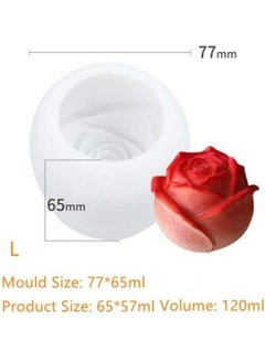 XiuWoo Rose Shape Ice Cube Mold White  - Image 2