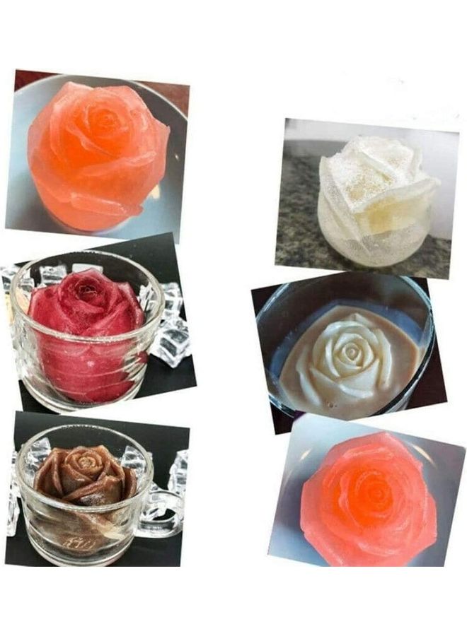 XiuWoo - Rose Shape Ice Cube Mold White - Image 1