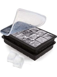 XiuWoo Ice Tray With Lid Black/Clear  - Image 1