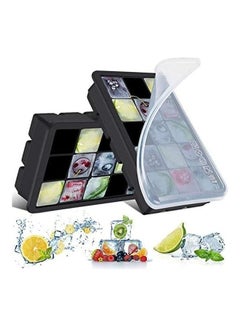 XiuWoo Ice Tray With Lid Black/Clear  - Image 2