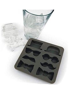 XiuWoo Silicone Hat And Beard Shape Ice Boxes Cake Mold Black  - Image 3