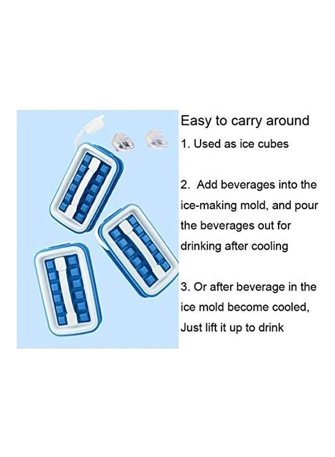 XiuWoo - Portable Ice Cube Molds Flask With Lid B79 Multicolour - Image 1
