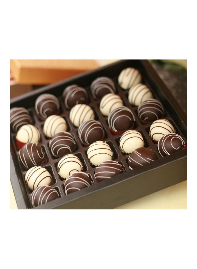 شو وو قالب شوكولاتة على شكل كرات صغيرة نصف دائرية B81 أحمر - Image 2