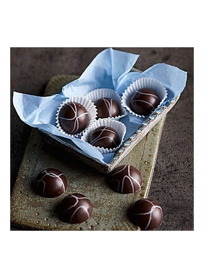 شو وو قالب شوكولاتة على شكل كرات صغيرة نصف دائرية B81 أحمر - Image 4