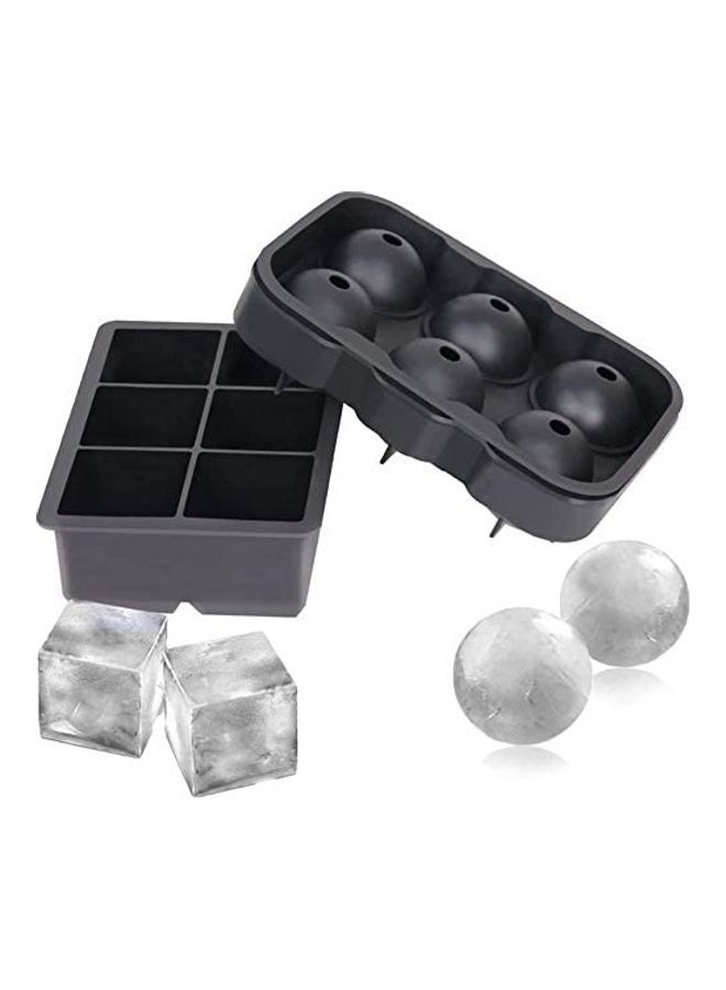 XiuWoo - Set Of 2 Ice Cube Tray B57 Black - Image 1