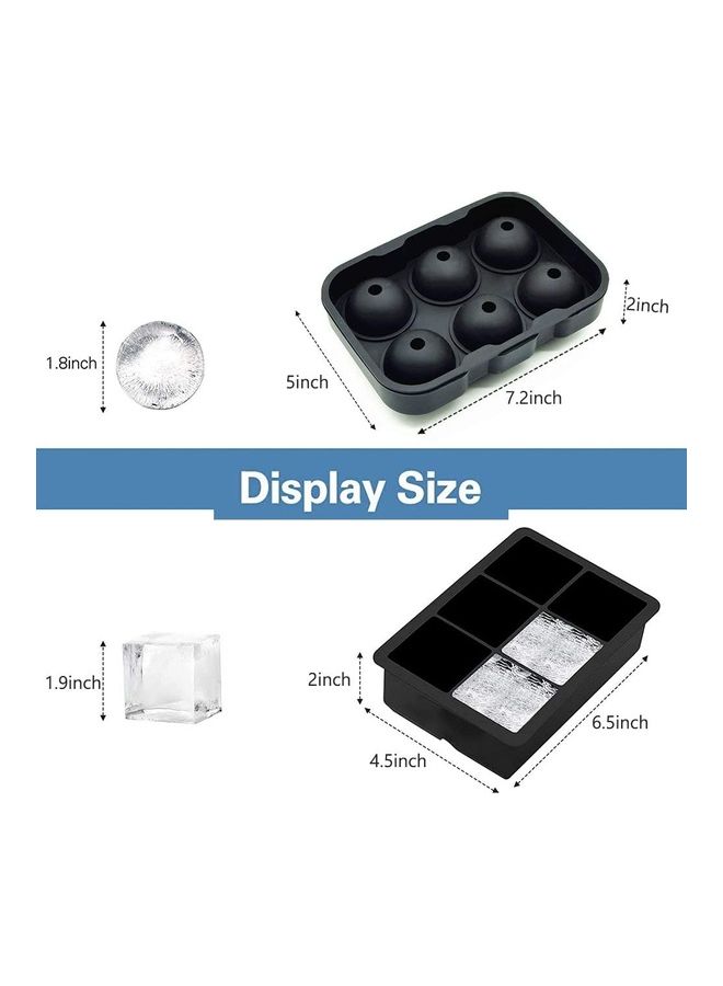 XiuWoo - Set Of 2 Ice Cube Tray B57 Black - Image 1