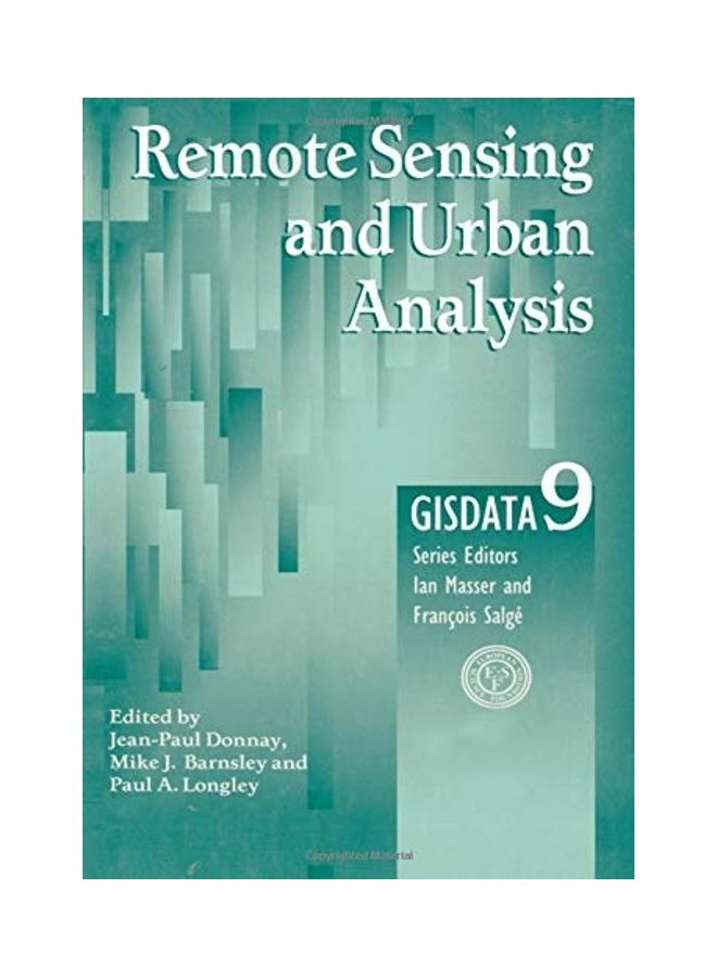 Remote Sensing And Urban Analysis: GIS Data Hardcover English by Jean-Paul Donnay 