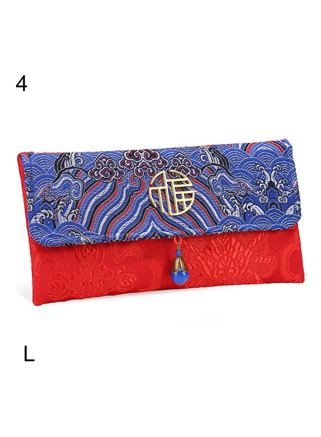 Chinese Style Cloth Floral Red Envelope 