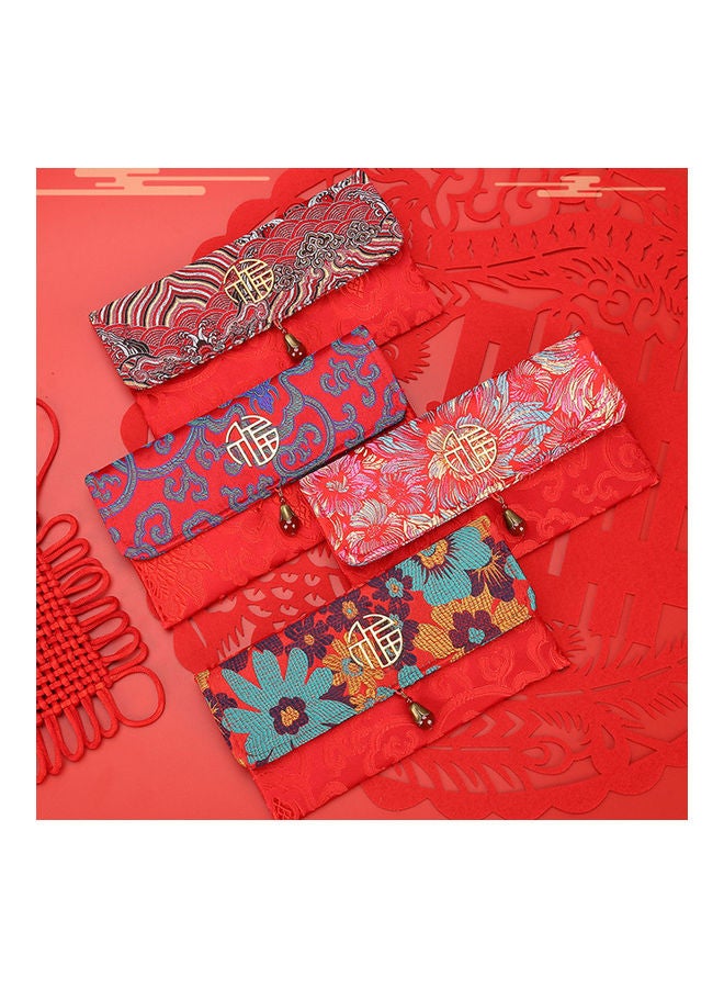 Chinese Style Cloth Floral Red Envelope  - Image 4
