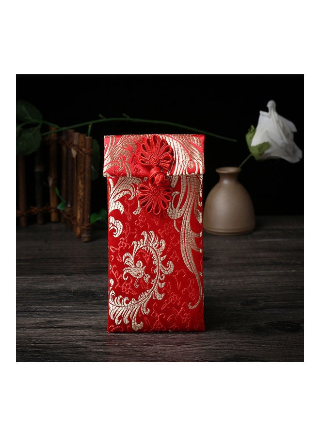 Dragon Phoenix Chinese Knot Brocade Red Envelope  - Image 3