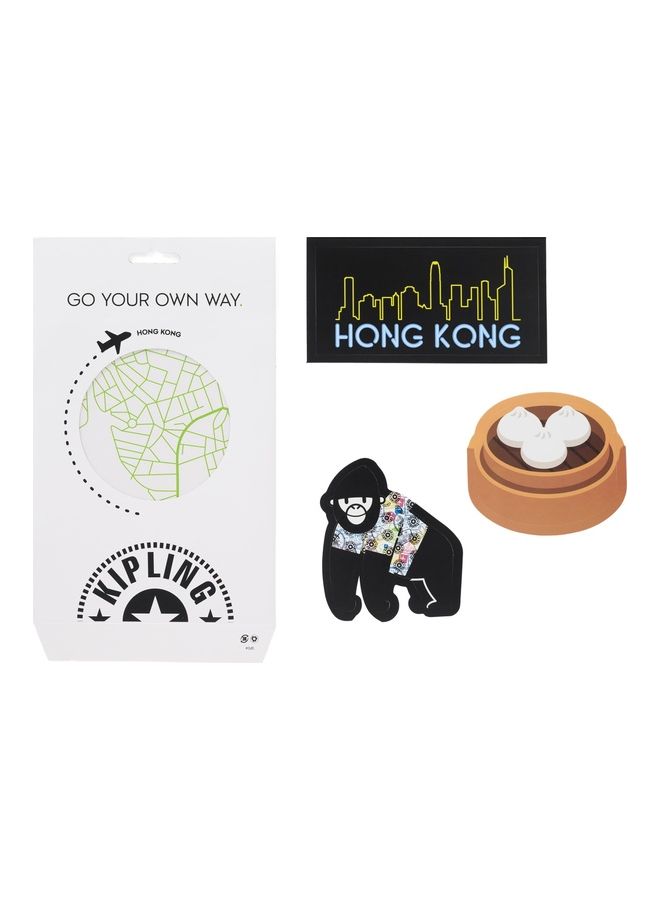 kipling - 3-Piece Lugage Personalization Sticker With Tag Set Multicolour - Image 1