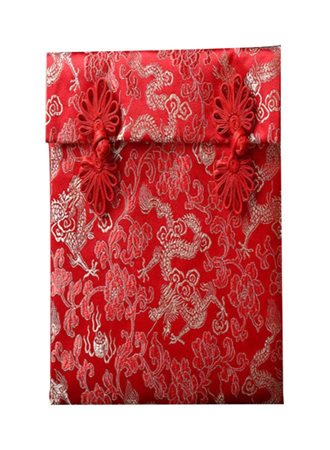 Dragon Phoenix Chinese Knot Brocade Red Envelope  - Image 1