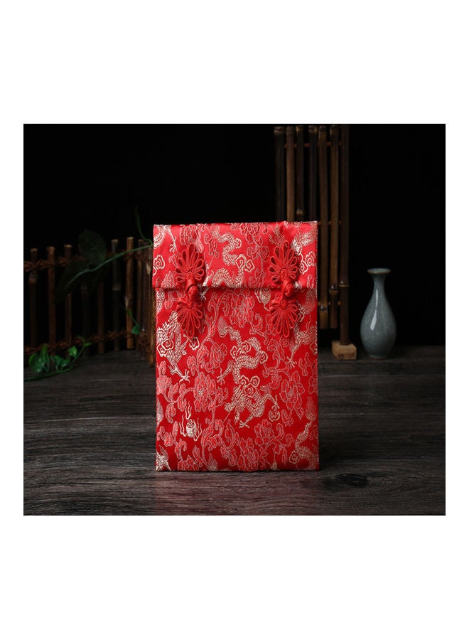 Dragon Phoenix Chinese Knot Brocade Red Envelope  - Image 2