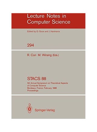 Lecture Notes In Computer Science: STACs 88 Paperback English - v1622401137/N47826289A_1