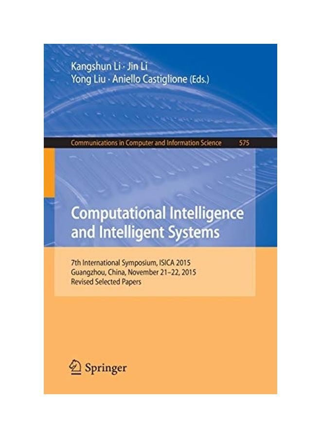 Computational Intelligence and Intelligent Systems Paperback English by Kangshun Li - 2016