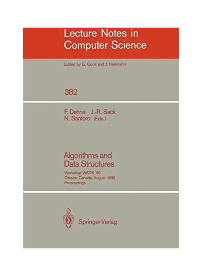 null - Algorithms and Data Structures: Workshop Wads '89, Ottawa, Canada, August 17-19, 1989. Proceedings Paperback English by Frank Dehne - Image 1