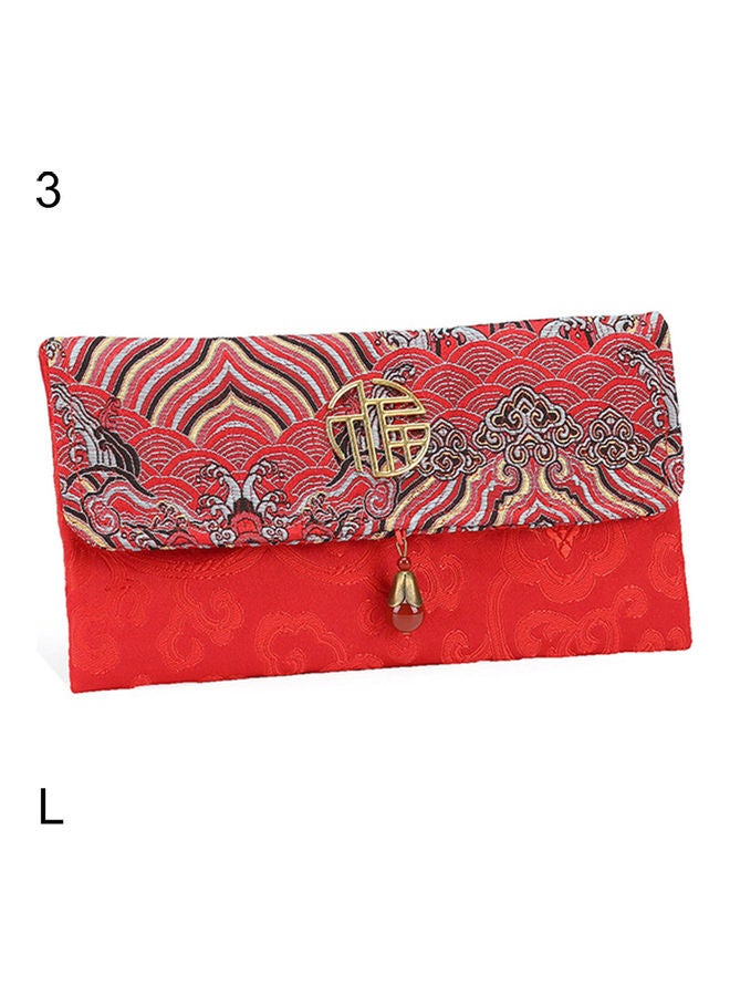 Chinese Style Cloth Floral Red Envelope 