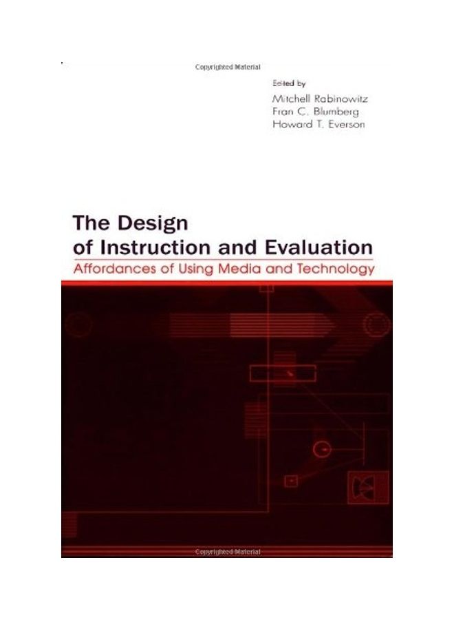 The Design of Instruction and Evaluation paperback english - 2004.0