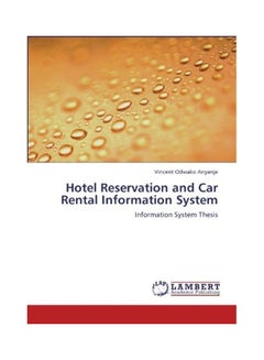 Hotel Reservation And Car Rental Information System Paperback English by Vincent Odwako Anyanje