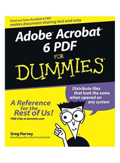 Adobe Acrobat 6 PDF For Dummies Paperback English by Greg Harvey - 37855