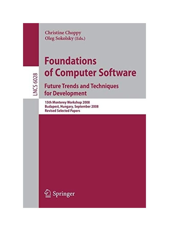 Foundations Of Computer Software paperback english