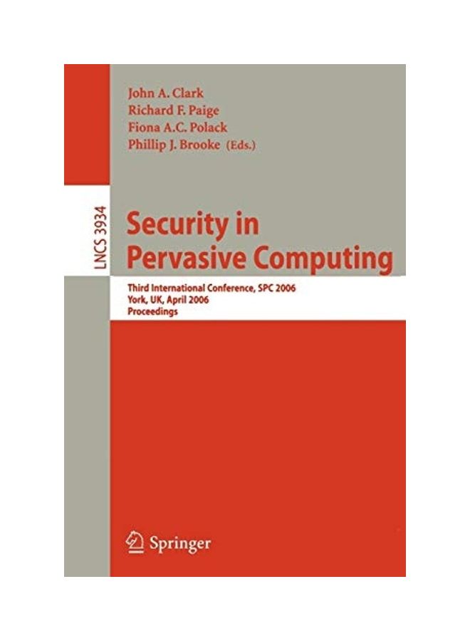 Security in Pervasive Computing paperback english