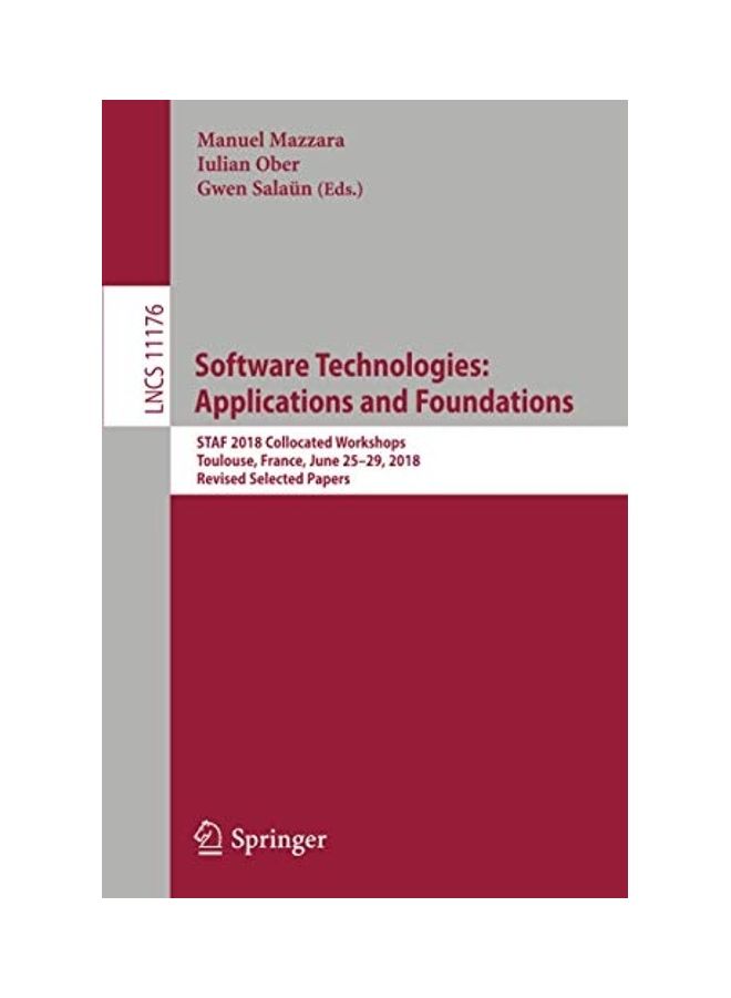 Software Technologies: Applications and Foundations paperback english