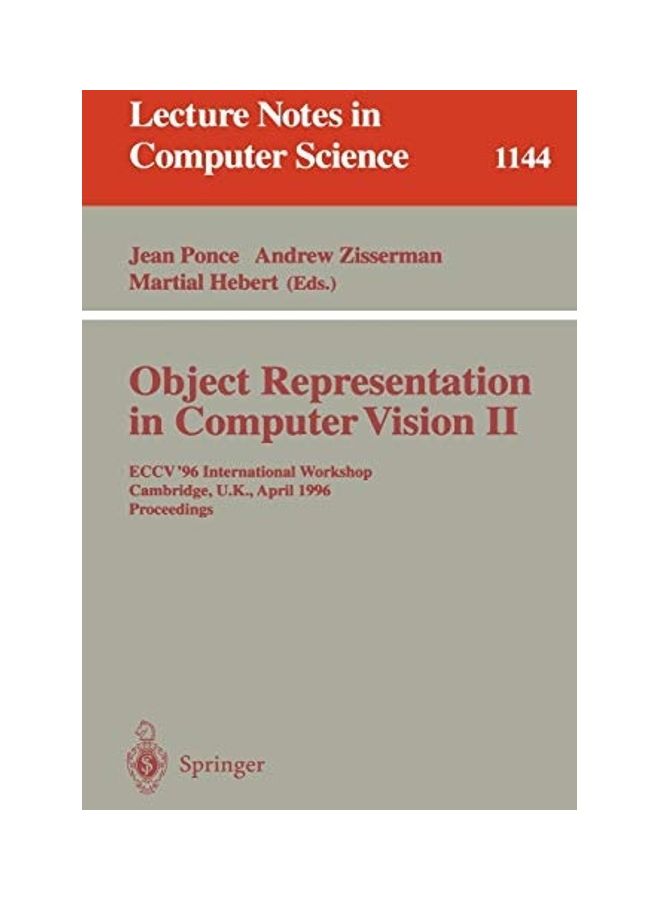 null - Object Representation In Computer Vision Ii: Eccv '96 International Workshop, Cambridge, UK, April 13 - 14, 1996. Proceedings paperback english - Image 1