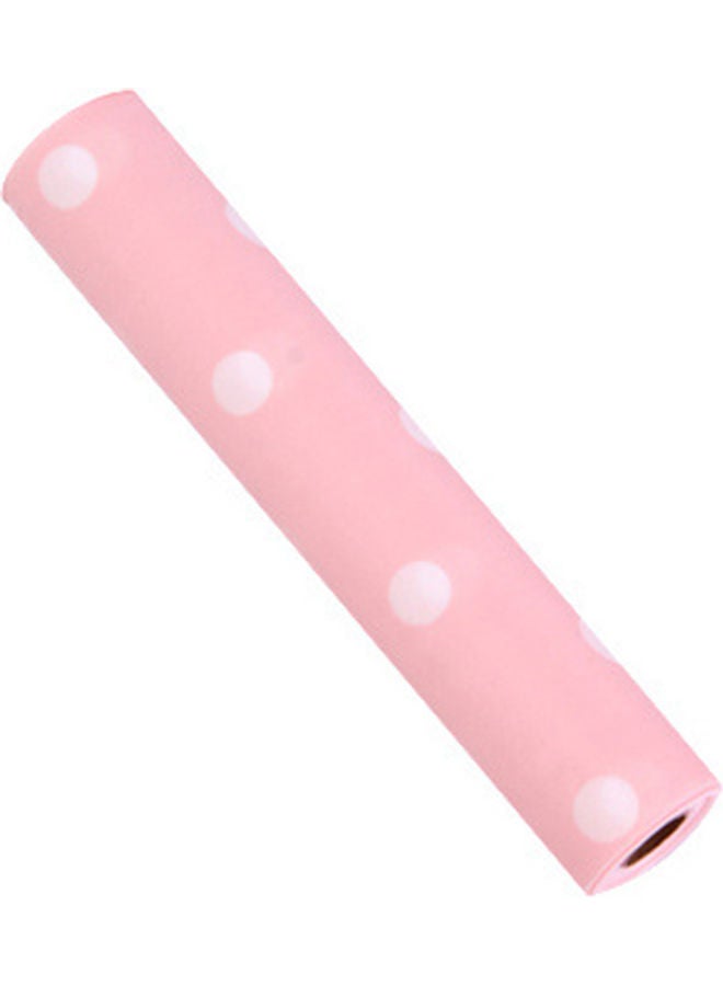 PET Moistureproof Waterproof Refrigerator Mat Pink/White