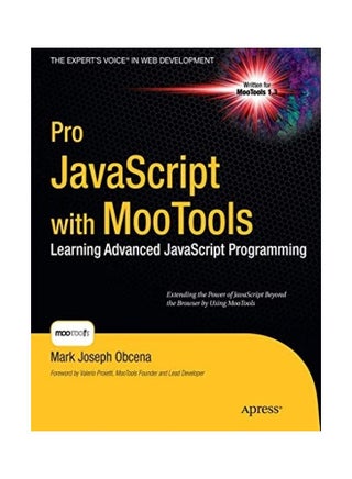 Pro Javascript With Mootools: Laerning Advanced Javascript Programming paperback english - v1622433062/N47797788A_1