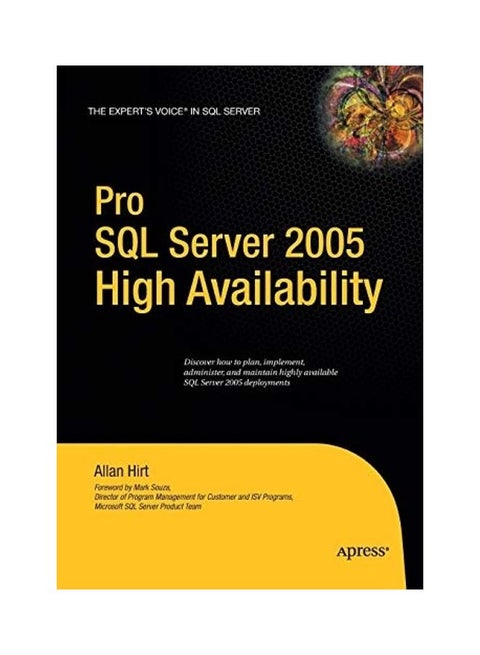 Pro Sql Server 2005 High Availability Paperback English by Allan Hirt