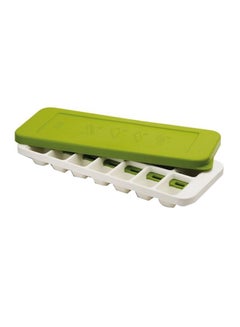 Quicksnap Plus Stackable Ice-Cube Tray Green 28x12x4cm
