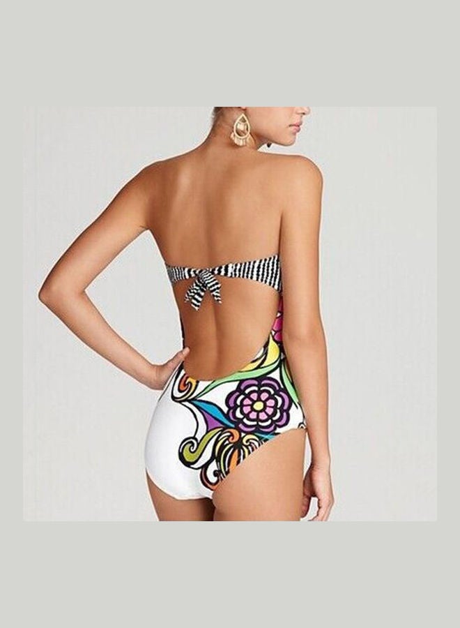 Generic - Bohemian One-piece Swimming Suit Floral Print Wireless Bikini Swimwear Multicolour - Image 1