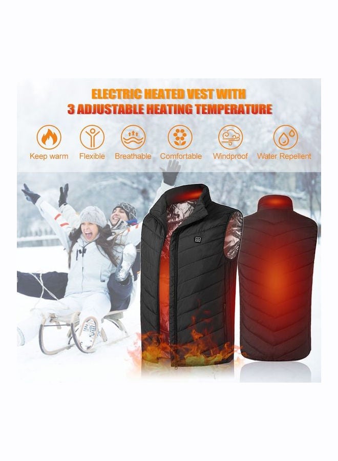 USB Powered Heating Vest Black